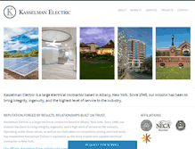 Tablet Screenshot of kasselmanelectric.com